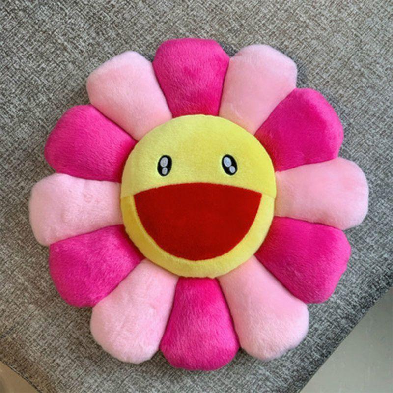 Bright And Colorful 40cm Takashi Murakami Rainbow Flower Pillow Plush For Kids