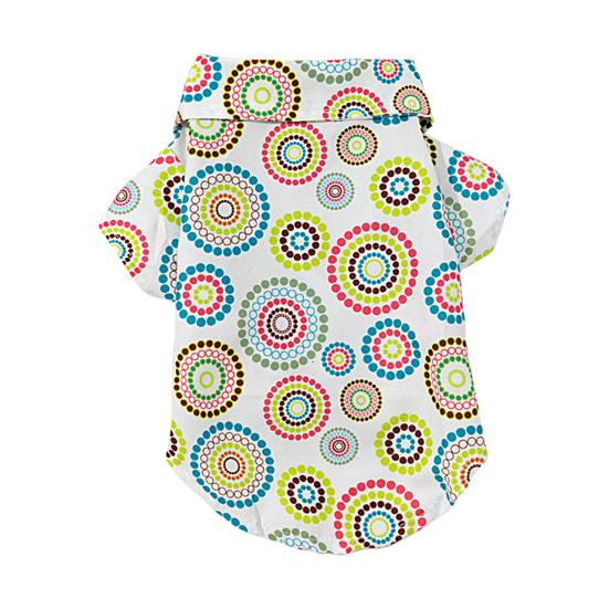 Haine pentru câini de vară Guler cu rever Imprimare cu flori pentru animale de companie Cățeluș Haine cu două picioare pentru exterior