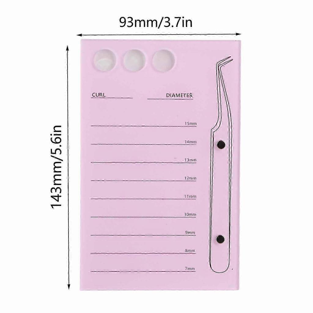 False Eyelash Extension Tray Can Hold Glue Cup Tweezers Acrylic Eyelash Extension Tray 7 to 15mm Eyelash Holder