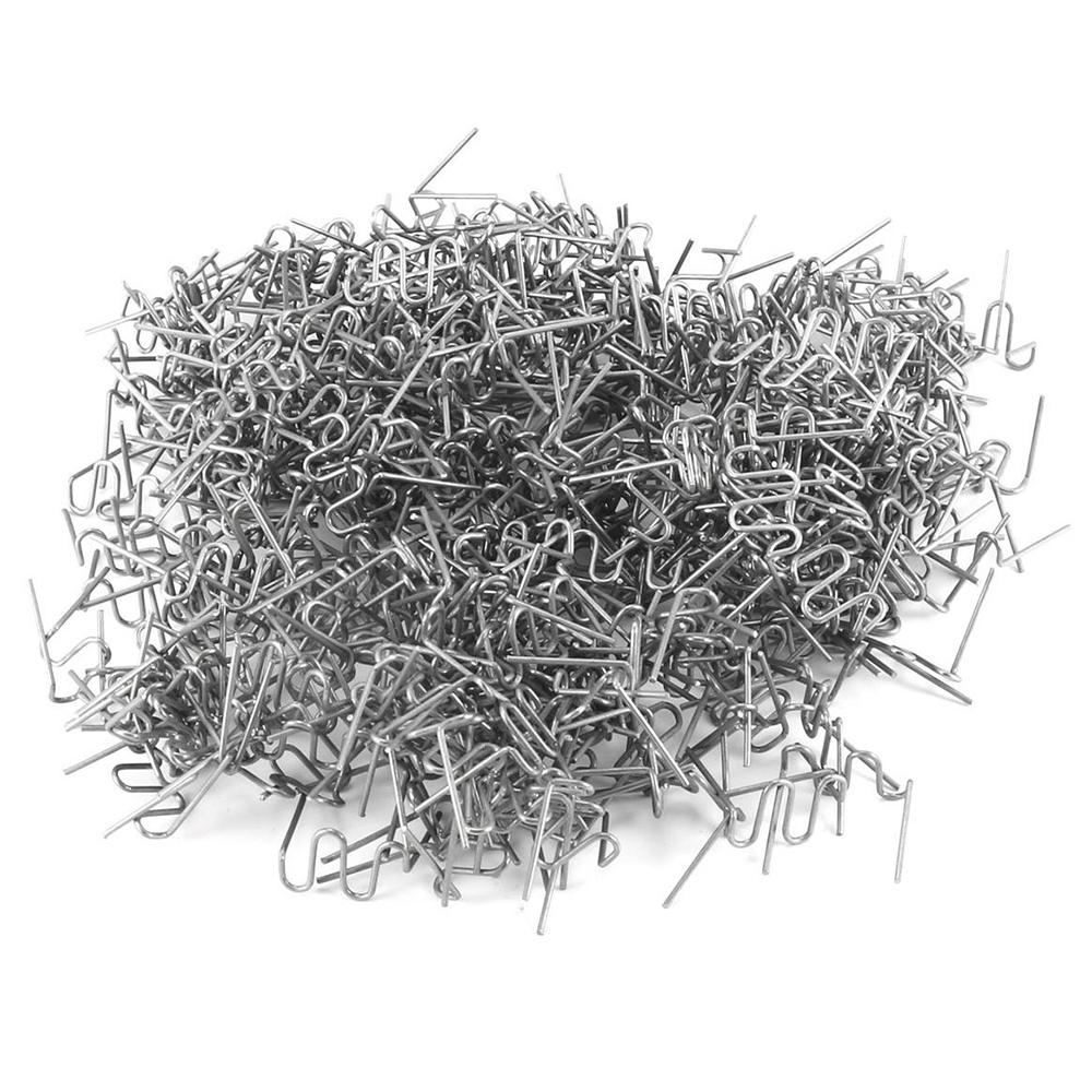 Universal 100 Pçs/set Precut 0.6mm-0.8mm Onda Quente Grampos Planos Para Grampeador De Plástico Reparação Soldador