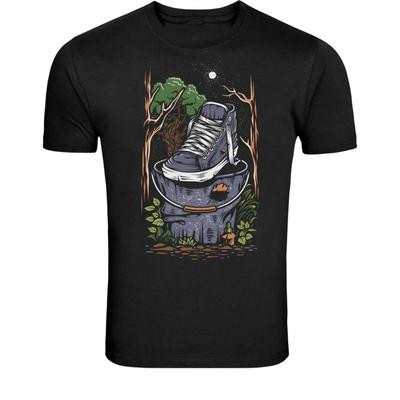 Vintage Sneaker Street Art T-Shirt - Urbaner Schuh Grafik T-Shirt