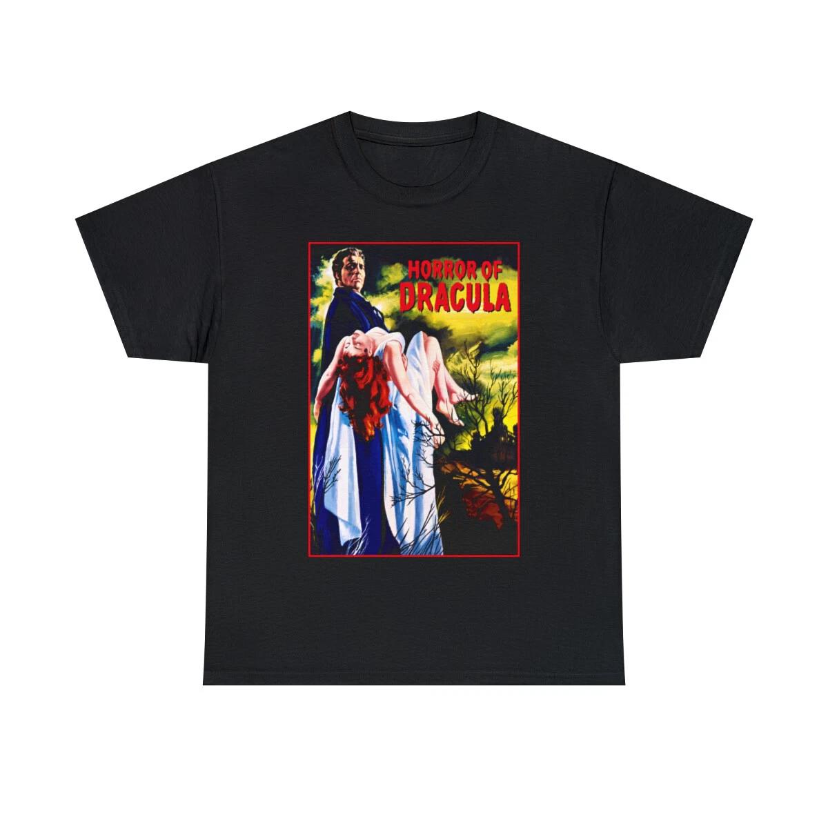 The Horror of Dracula Vampire monster movie poster Men s Short Sleeve Tee 3XL