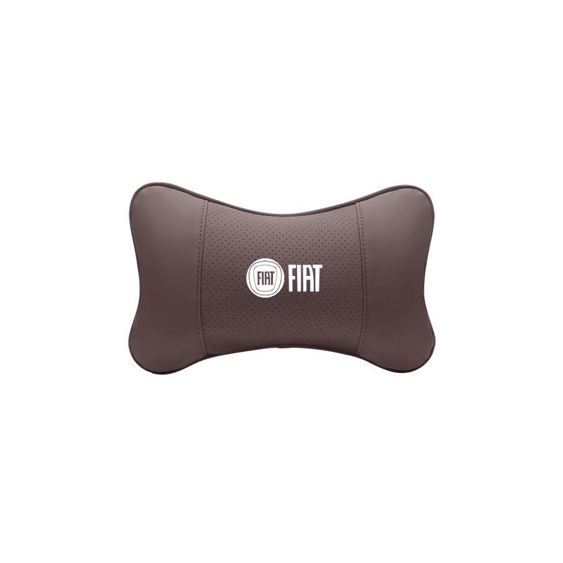 Fiat Car Seat Headrest Leather Neck Pillow For Abarth Punto Panda Doblo Stilo Ducato Freemont Car Interior Accessories keychain