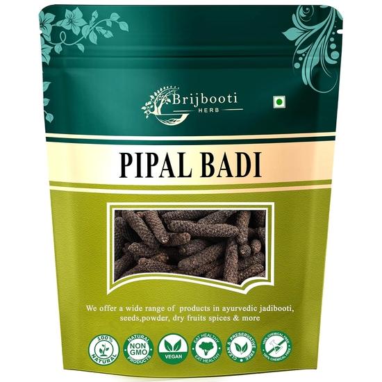 

BrijBooti Long Pepper 50 Gr - Pipal badi - Pippali - Pipali - Peepali - Pimpali - Pippilli - Pippalu - Hippali - FSSAI, GmA, ISO Certified,Whole 50GM