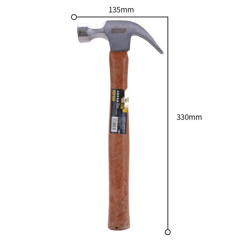 Deli Multi-purpose Claw Hammer with Fiber Handle and Steel Pipe