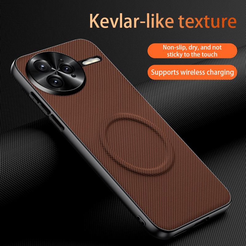 Case For Xiaomi Poco F7 Ultra F7 Pro 5G For MagSafe Magnetic Matte Fine Grained Leather Shell Metal Lens Frame Cover Bumper