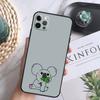 Cute Cartoon Koala Case For iPhone 15 11 12 13 14 Pro Max XS XR X 7 8 Plus 12 13 Mini 16 Pro Max Soft Cover