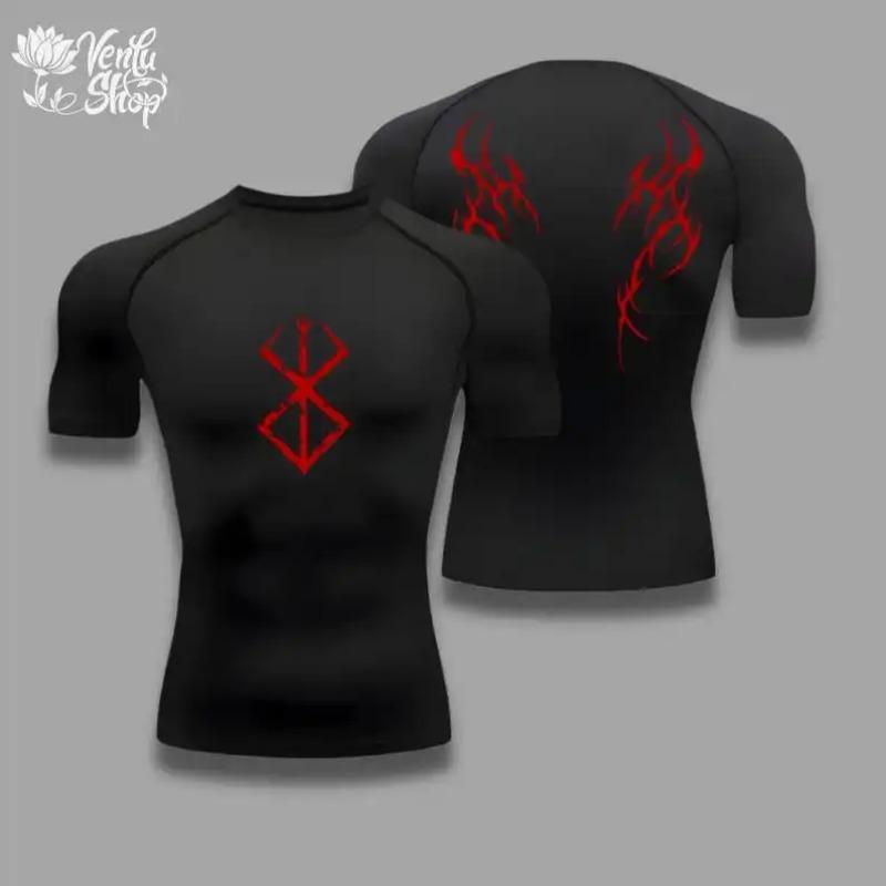 Hengyuan32 Guts compressie shirt berserk anime guts sportkleding gymnastiek kleding animeshirt compressor of spier gym esthetiek animewear fo M