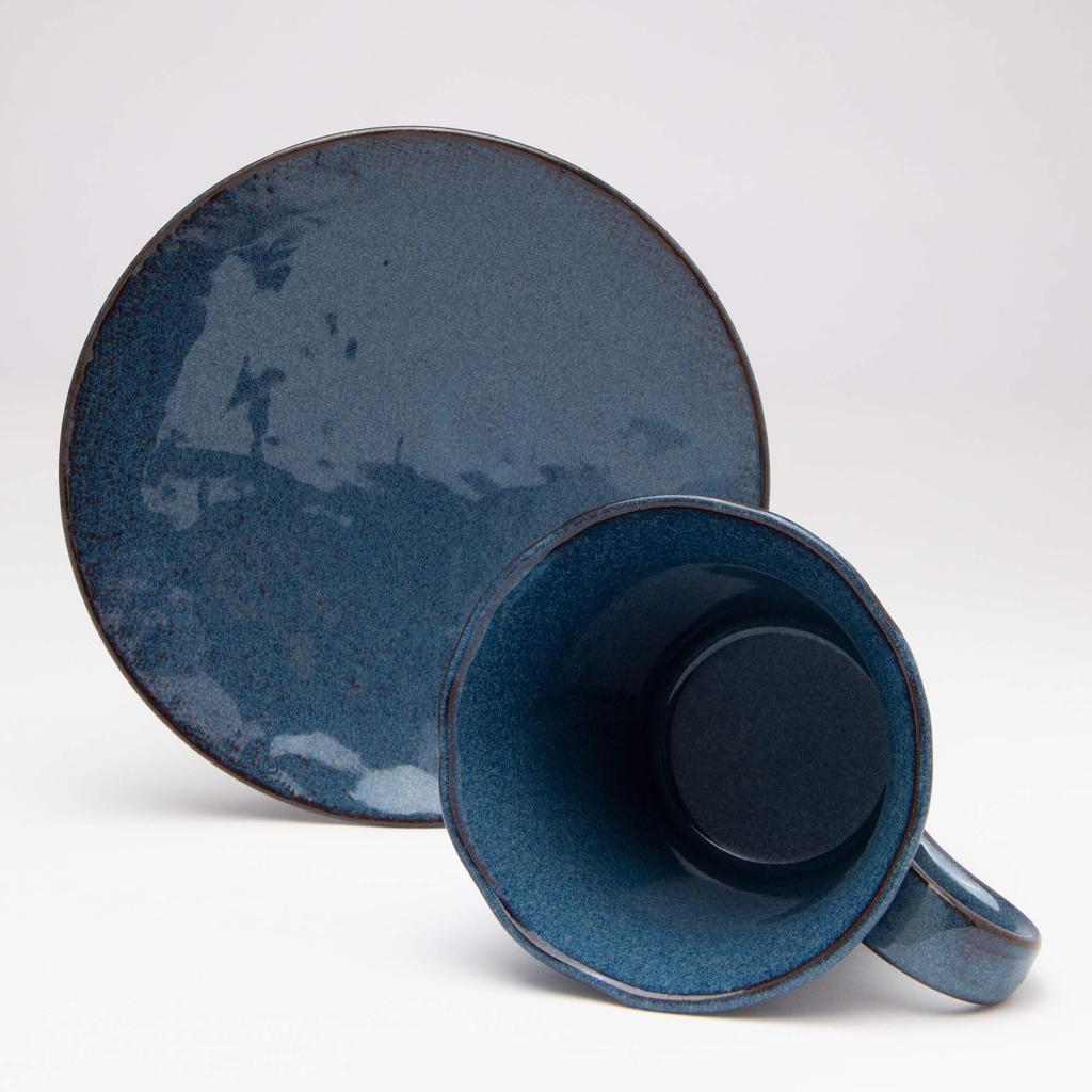 Mino Ware Cup and Saucer Sea Cucumber W30130
