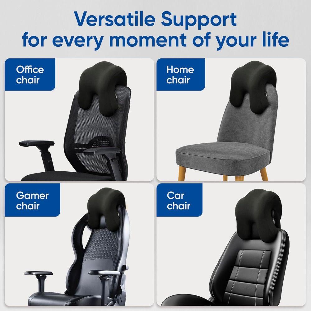 With Neck Support Head Rest Attachment Ergonomic Office Chair Neck Pillow  Office