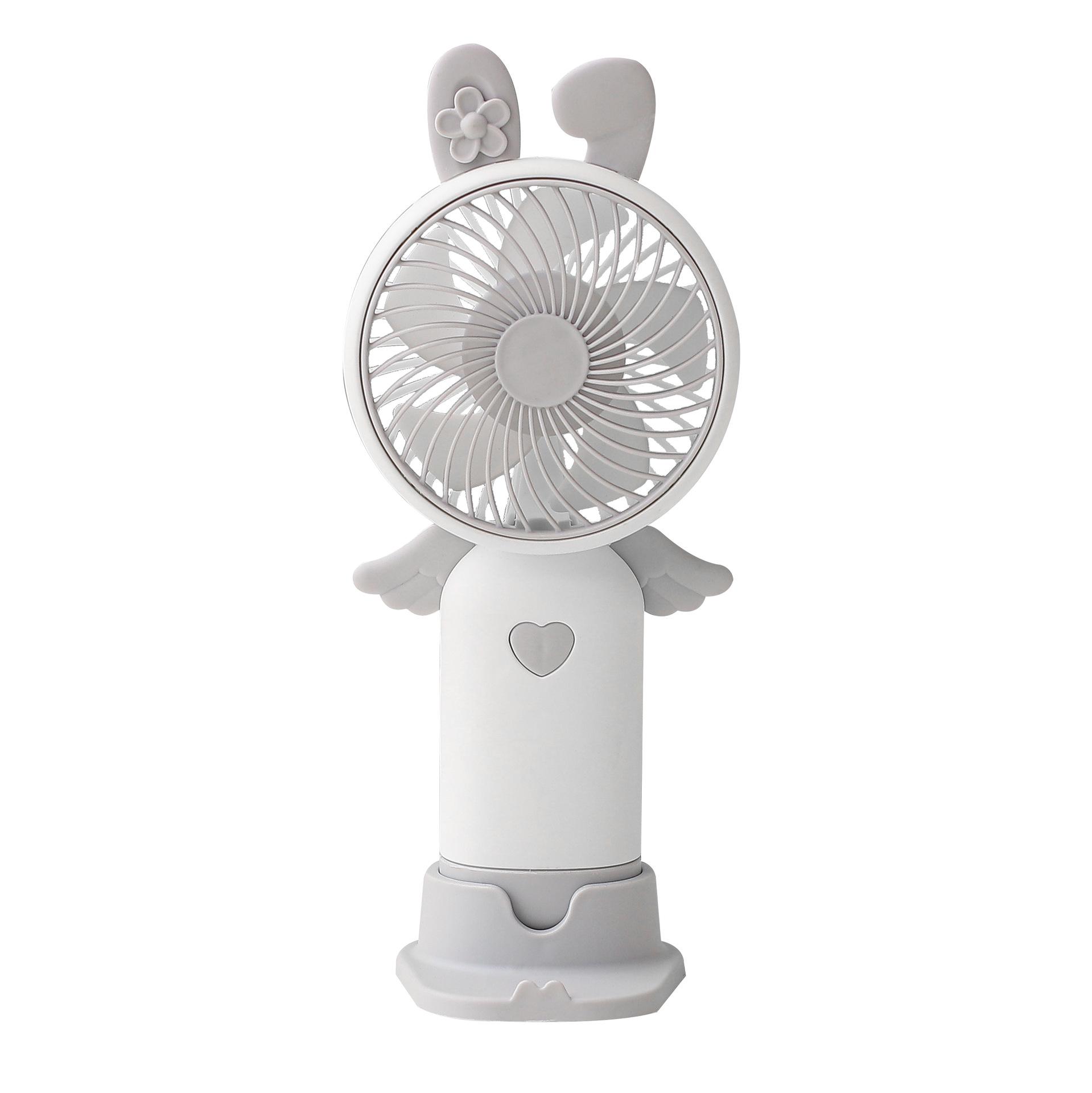 

Portable Rechargeable Cartoon Mini Fan with USB and Night Light – Desktop & Handheld 16.3 x 7.6 x 6.6
