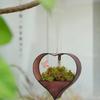Metal Heart Shape Hanging Plant Holder for Garden Porch or Home Decoration Detachable Flower Pots Drain Hole Planter