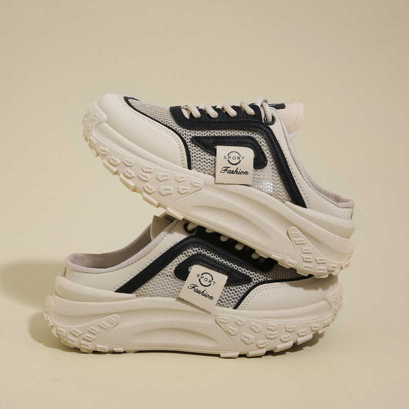 Fashion Sumer Thick-heeled Loafers Woman Luxury Casual Women's Light Green Sneakers Green Shoes Woman Sport Super Deals Sepatu