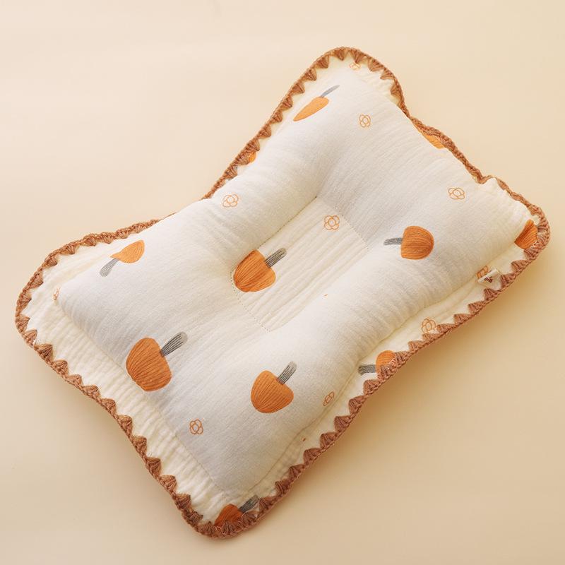 Class A Cotton Pillow: Anti-Flat Head, Breathable, Corrective, & Comfort for Newborns - All Seasons Use