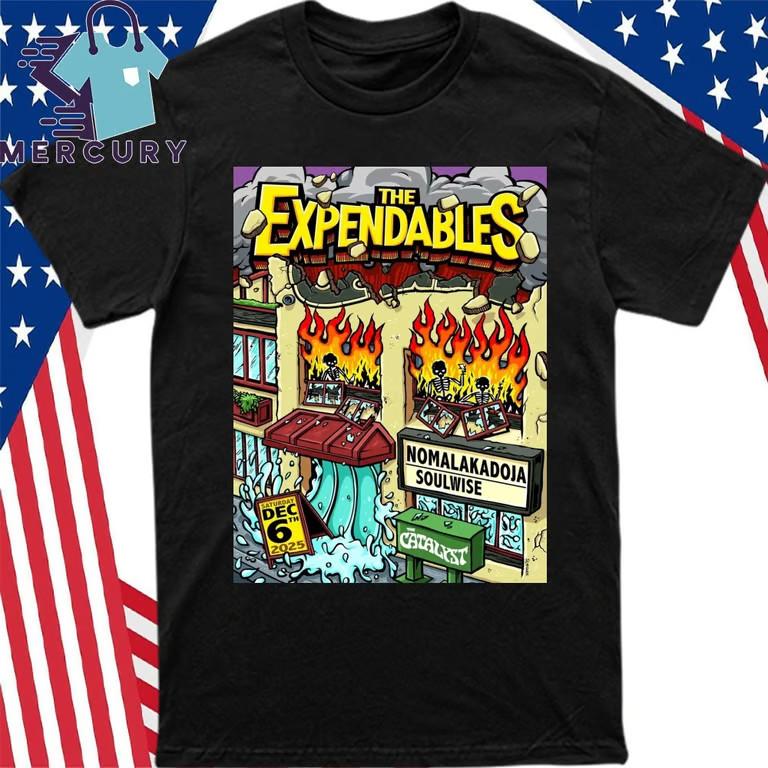 

Official The Expendables Dec 6 2025 In Santa Cruz CA Poster Shirt Unisex T-Shirt L
