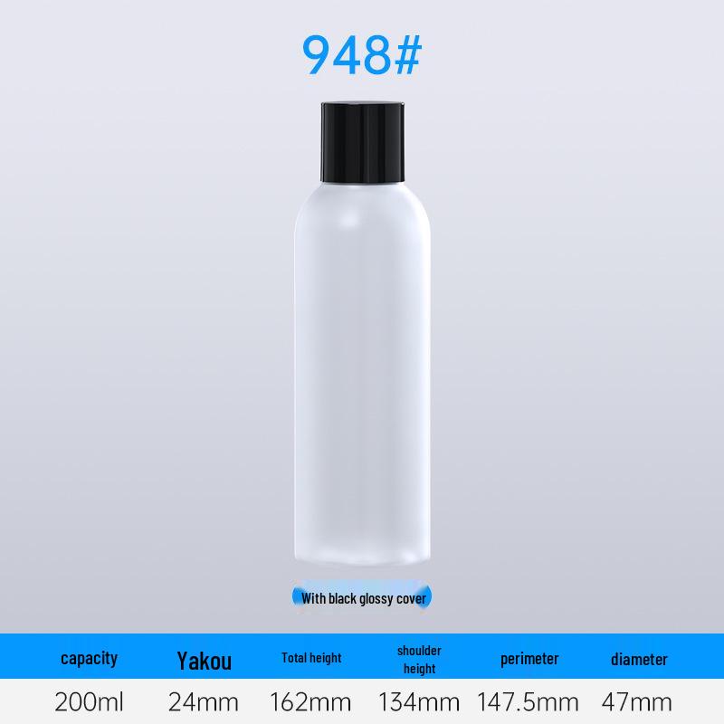 100/150ml Clear White Skincare Bottle Set: Toner Spray, Lotion, Serum, Cream Jar