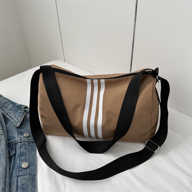 

Трендовая полосатая сумка через плечо большой вместимости – Модная кроссбоди для путешествий и шопинга хаки