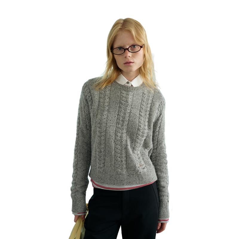 

GREEN BELT Urban Traveler Dog Cable Knit Sweater L