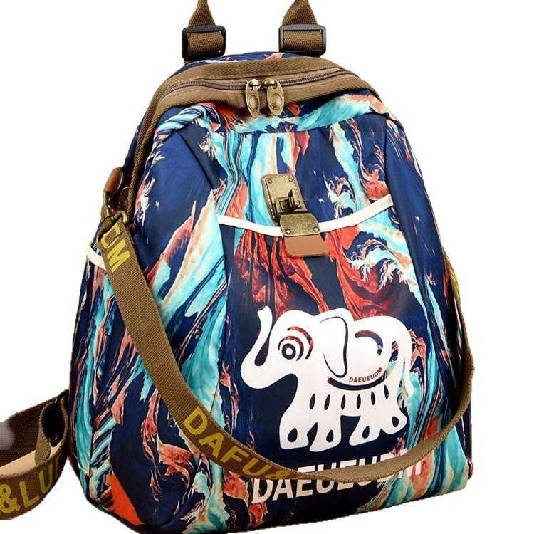Schoolbag fashionable high-value printed backpack new large-capacity student travel backpack light leisure travel bag