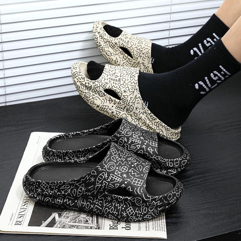 Men's new summer platform casual fashion comfortable sandals home beach shoes 2024 men's flip-flops