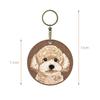 Broderad Hundlapp Nyckelring Söt Husdjurstema Hållbar Nyckelring Nyckelring Väskberlocker Ryggsäcksdekorationer