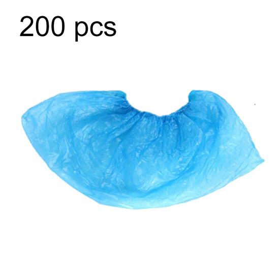 200Pcs Disposable Shoe Covers Elastic Mouth Waterproof Shoe Covers Unisex Overshoes for Rainy Days Home Hotel