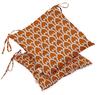 Vargottam Indoor Outdoor Tufted Printed Square Seat Patio Cushion Set Of 2 Water Resistant Patio Furniture Seat Cushion 19,inches, Purple |