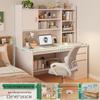 Modern Computer Desk with Bookshelf & Storage for Home, Office, Bedroom & Study Room