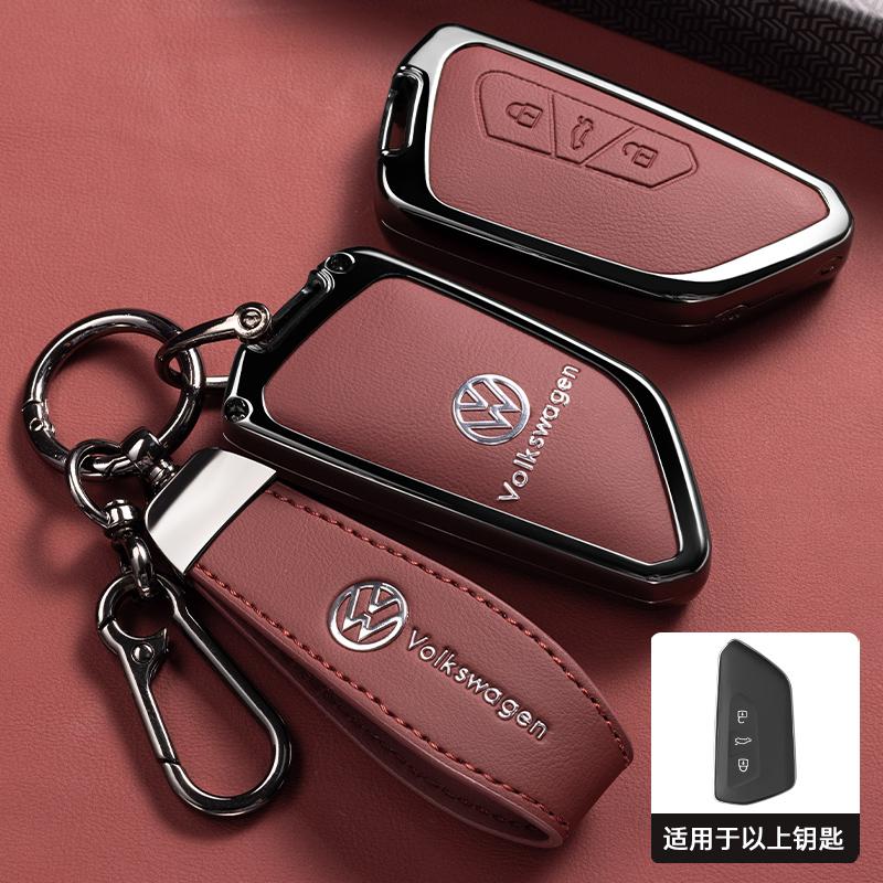 T26Alloy Car Remote Key Case Cover Protector Shell Bag for VW Volkswagen ID.3 ID.4 Golf 8 2022 2023 MK8 Auto Keychain Accessories