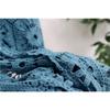 DIMANAF 2026 New Blue Cardigan Women Knitting Lace Long Vest Hollow Summer Style Basic Tops Tees Loose Clothing