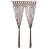 Vidaxl Macrame Curtain 140x240 Cm Cotton Taupe