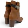Excellent HERMES Short Boots Saint Germain Short Kelly Boots Brown 37 182102Z Used