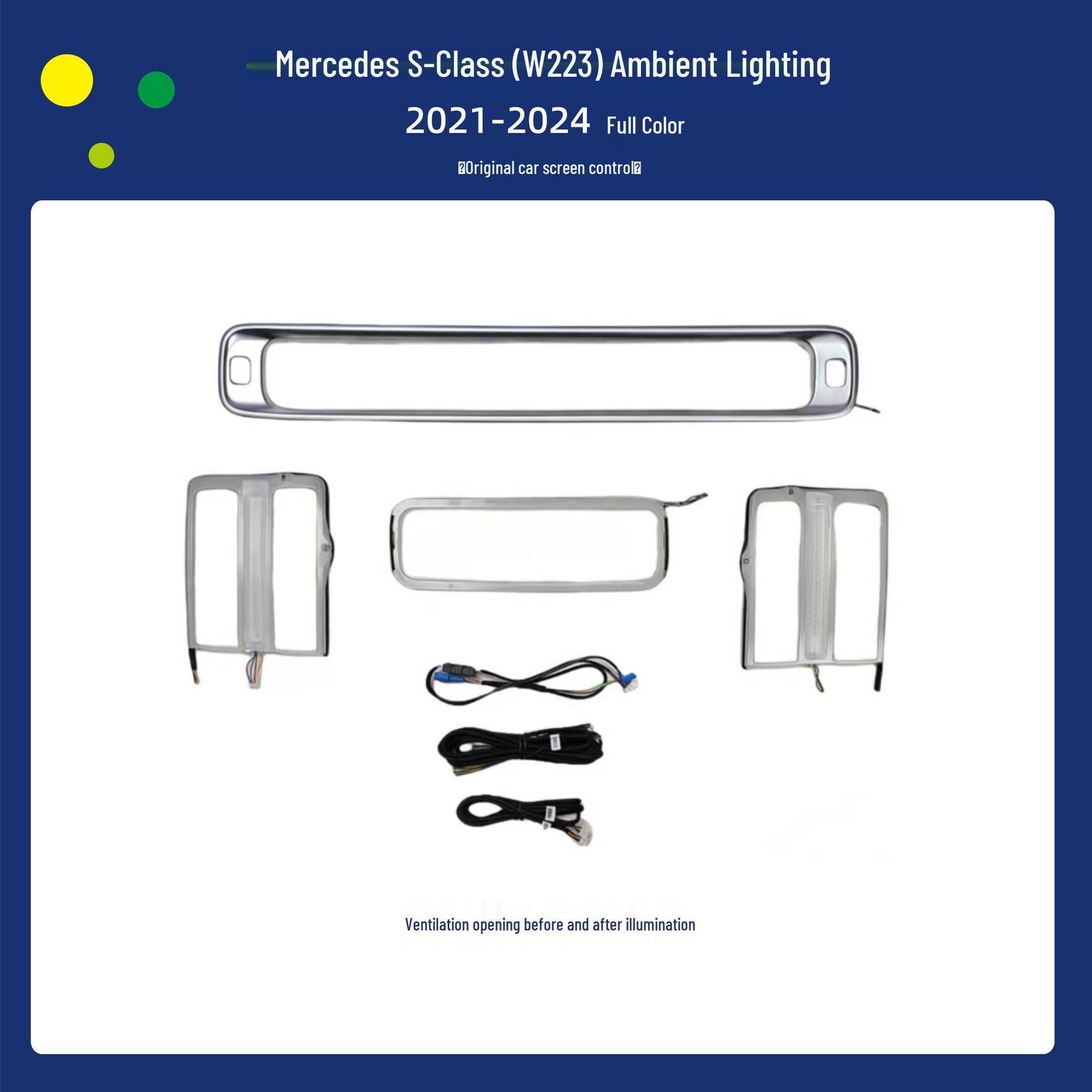 

S-Class (W223) 2021-2024 Mercedes-Benz Ambient Car Lighting