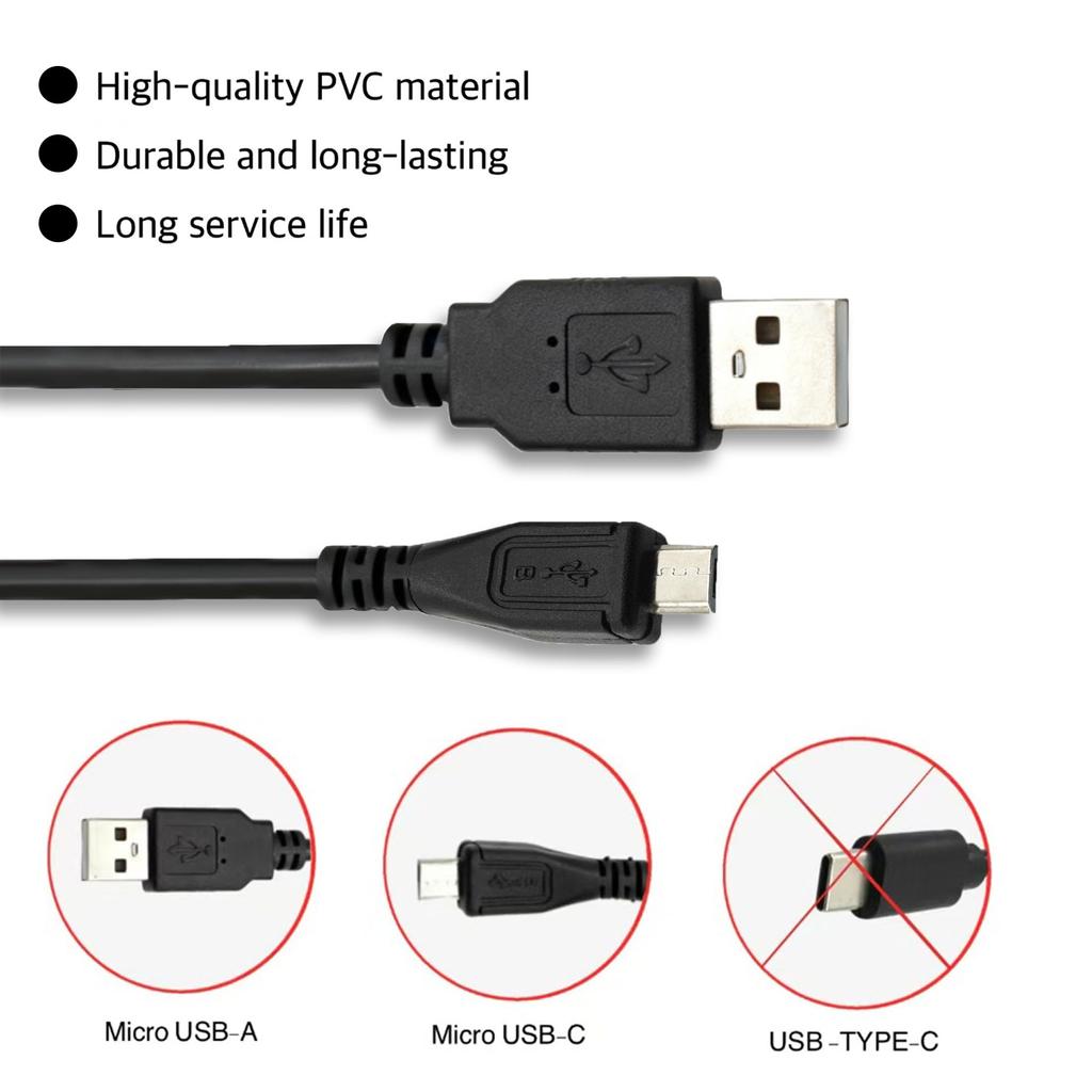 Replacement Micro USB Charging Cable Compatible with Astro A38 Gaming MixAmp MixAmp Pro TR Charging Cable A50, A20, Headsets, TXD, (2m)