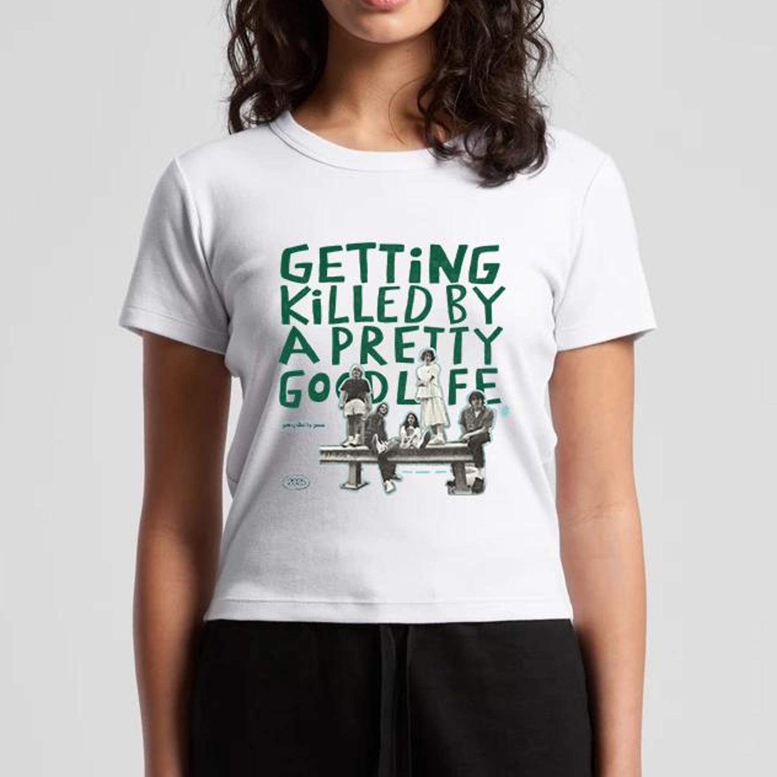 Geese Band Tee | Getting Killed | Organic Rib Baby Tee L