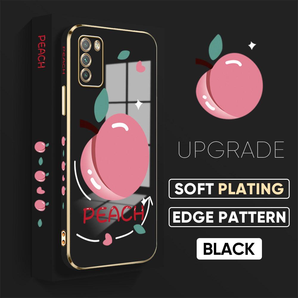 Colorful Printing Patterns Square Edge Pattern Casing Plated Phone Shell Luxury Plating Soft Phone Case for Huawei Honor Xiaomi Redmi