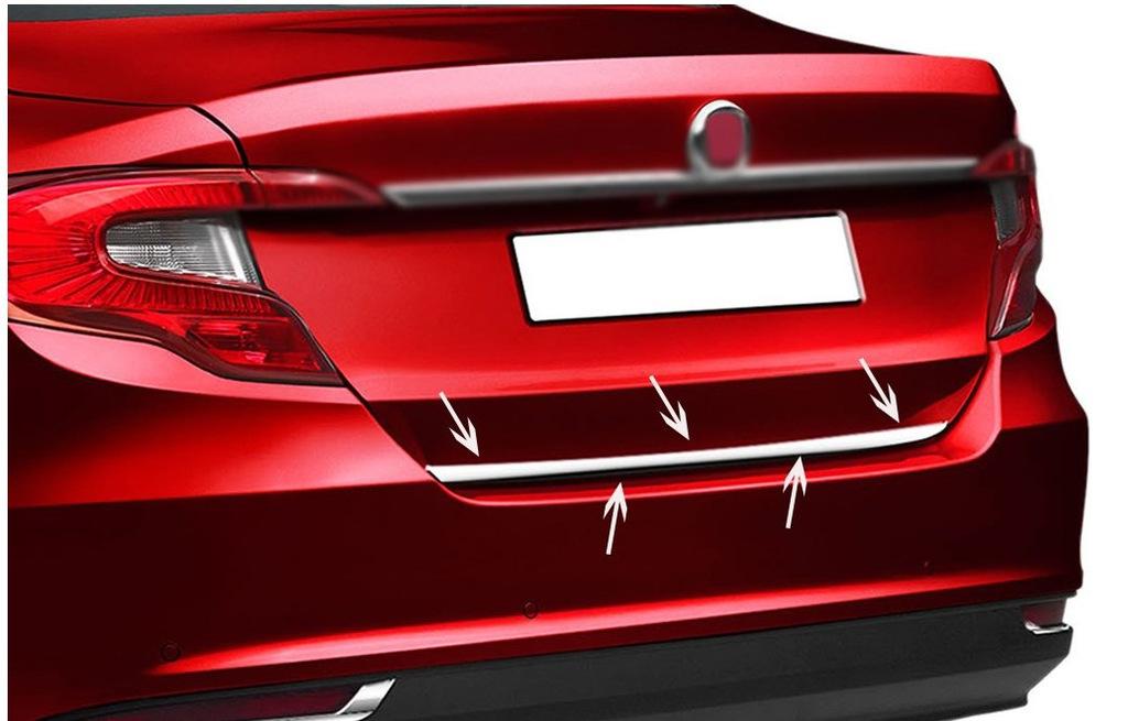 

trunk edge (stainless steel) HB, Carmos - Turkish steel for Fiat Tipo 2016-