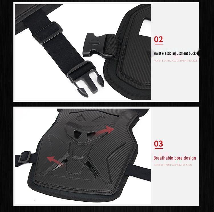 Summer Off-Road Motorcycle Anti-Fall Armor Suit Chest Protector & Protective Gear with Hemp Rope Pattern.