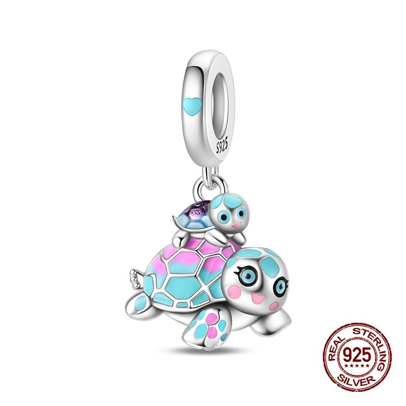 Summer Charms Copper Luminous Ocean Series Pendants Crab Whale Charms Beads Fit Original Bracelet Fine Diy Jewelry