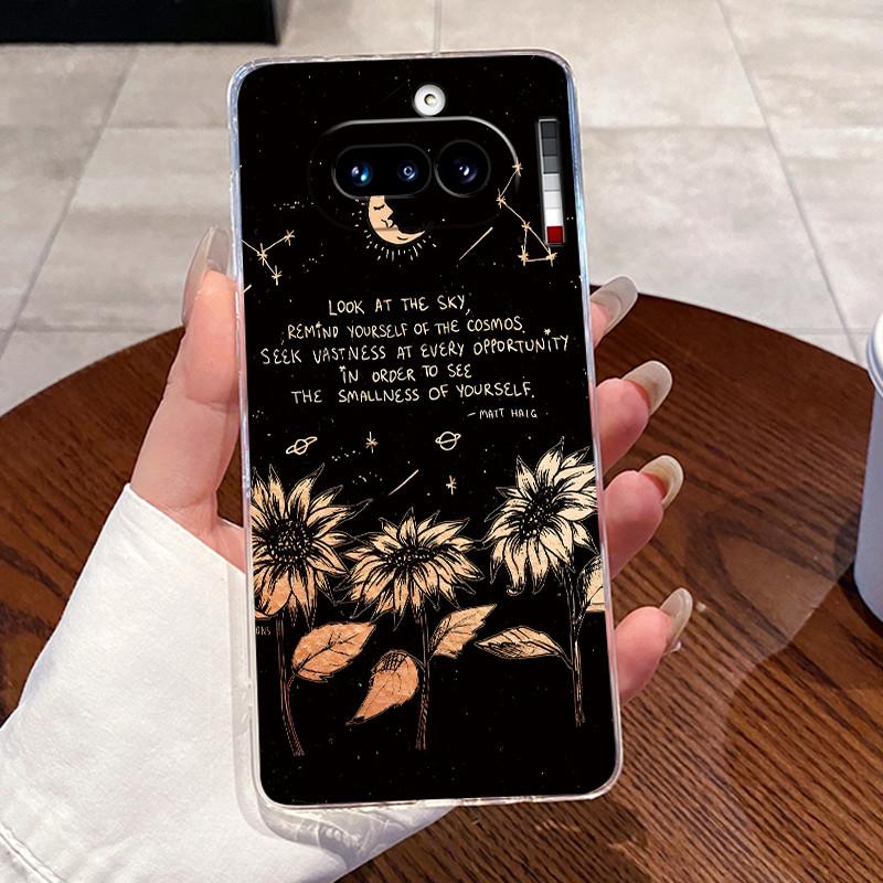 Jelly Casing For Nothing Phone 4A Capa Coque Clear Silicone Soft TPU Back Cover Cute Cat Rabbit Heart Protective Case Fundas