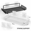 Wall Mounted Router Storage Shelf Stainless Steel No Drill WiFi Organizer Rack for Home Office Bathroom and Kitchen