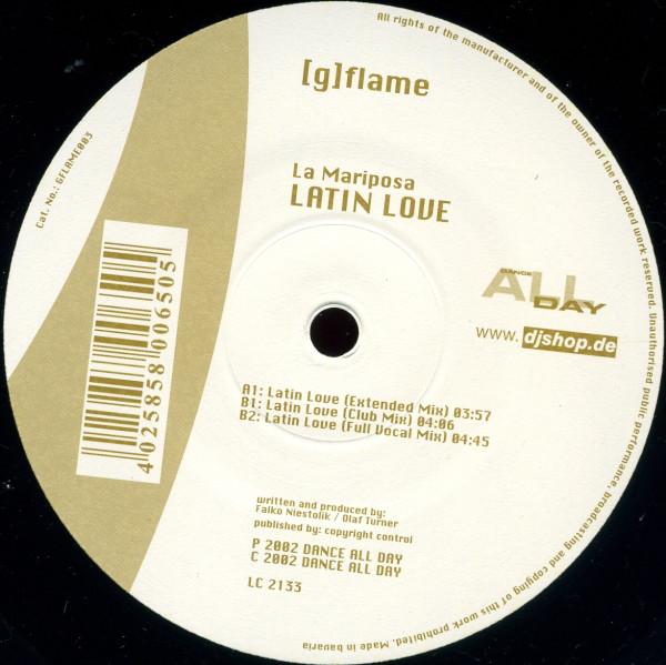 

12-дюймовая пластинка LA MARIPOSA - Latin Love GFLAME003 [g] Flame 2002 Германия Танцевальная и Электронная Б/У