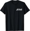 Jesus Minimalist Brush Stroke Text Christian T-shirt