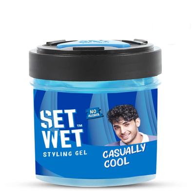 Styling Hair Gel for Men - Casually Cool, 250gm | Medium Hold, High Shine | For Medium To Long Hair |No Alcohol, No Sulphate