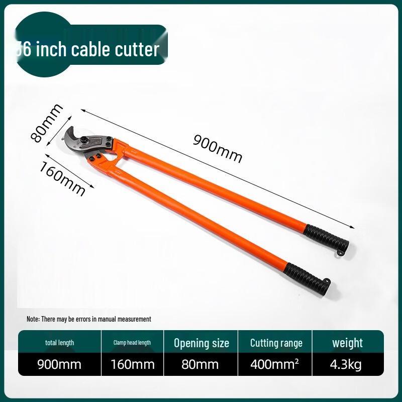 SMVP 36-дюймовый усиленный ручной кабелерез, штекер CN (адаптер в комплекте)