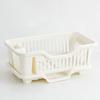 Kitchen Drain Rack Dishwasher Plastic Storage Box Water Filtering Dish Plate Bowl Holder Countertop Utensil Organizer
