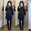 Lonely Rock Yamada Ryo Cosplay Costume Japanese Anime JK Uniform Set Sweater & Mini Skirt Outfit