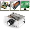 4000W 220V AC SCR Voltage Regulator Motor Speed Controller Thermostat Dimmer for Fan Electric Furnace Light with Shell