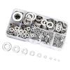 Practical 800Pcs Flat Washer Collection Sturdy Stainless Steel Materials Portable Accessory for Craft Projects