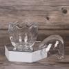 Glass Containers 12 12cm tall x in Includes Suitable as trinket or dessert Stylish egg Egg-shaped (Medium) - pieces, 8.4cm diameter. lids. boxes,